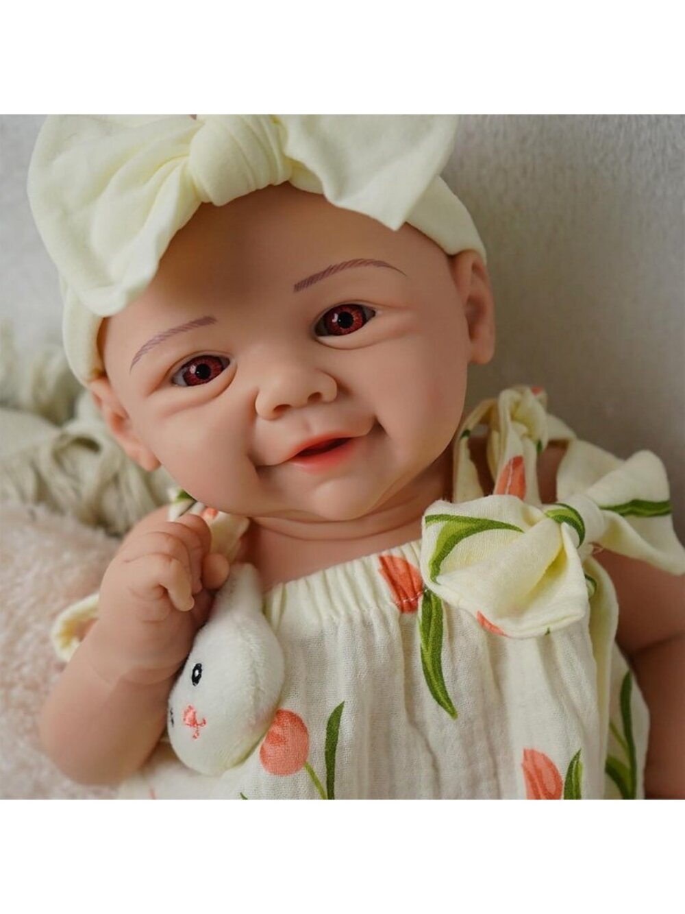 16.5 inch Girl Handmade Face Realistic Silicone Body Reborn Baby Doll For Kids